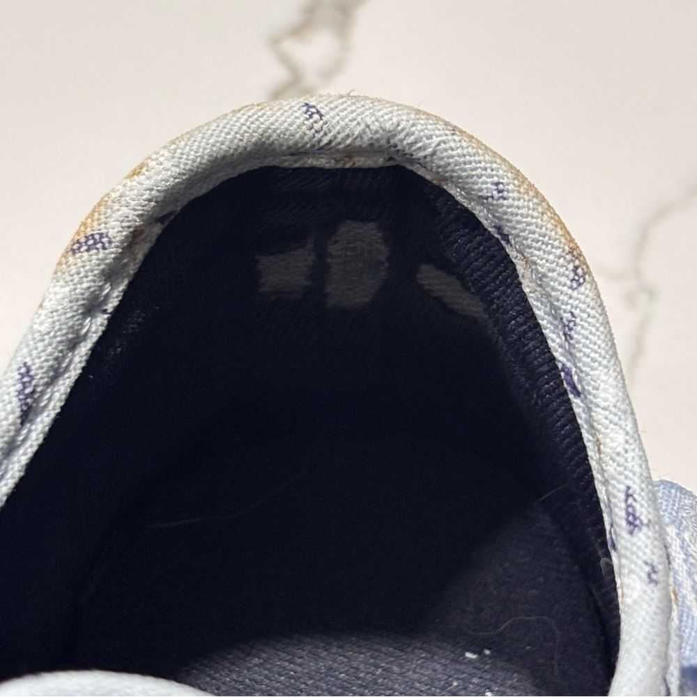 VANS Women’s Blue Floral Athletic Fashion Sneakers Skate Shoes Size 7.5 Daisies - Picture 9 of 12